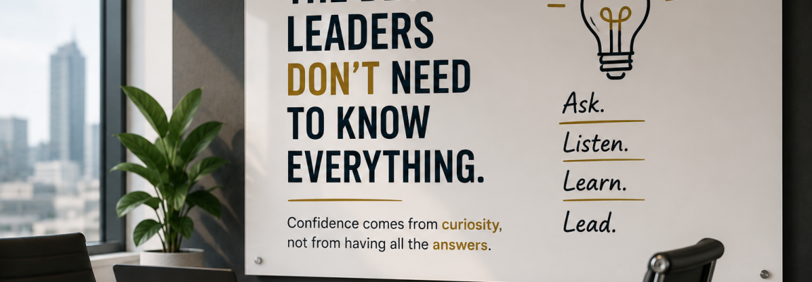 Leadership Confidence: Why the Best Leaders Don’t Need to Know Everything